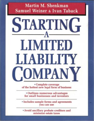 Starting A Limited Liability Company 0471133655