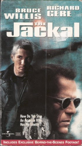The Jackal Bruce Willis Richard Gere VHS