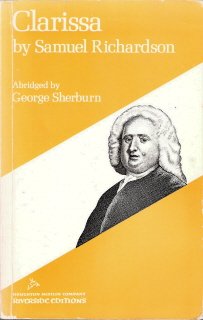 Clarissa by Samuel Richardson Abridged by George Sherburn 0395051649