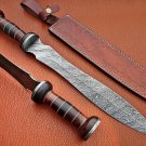 24" Historical custom made Damascus steel blade, roman gladiolus sword MX 01