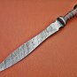 24" Historical custom made Damascus steel blade, roman gladiolus sword MX 01