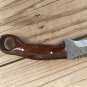 Damascus steel hand made beautiful knife With wood handle and leather sheath MX15