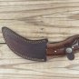Damascus steel hand made beautiful knife With wood handle and leather sheath MX15