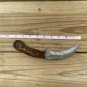Damascus steel hand made beautiful knife With wood handle and leather sheath MX15