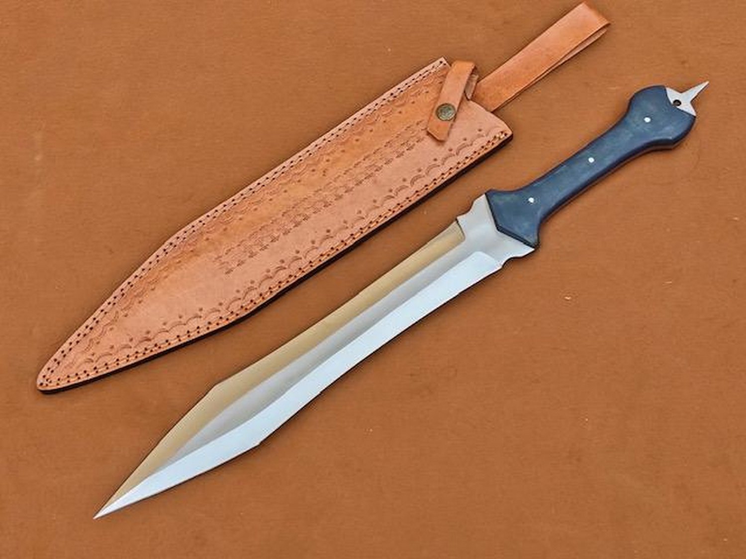 22" Custom made D2 Tool steel full tang blade, Dagger Sword roman Gladiolus MX 04 Active