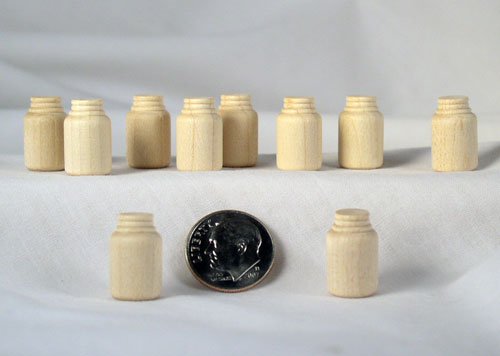 Small Miniature Mason Jar Wood Turnings