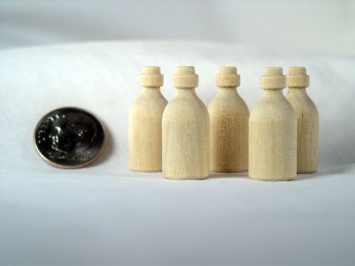 Miniature Medicine Bottle Wood Turnings