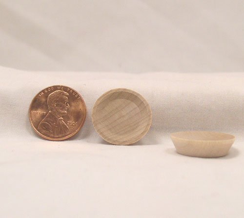 Miniature 3/4" Plate Wood Turnings