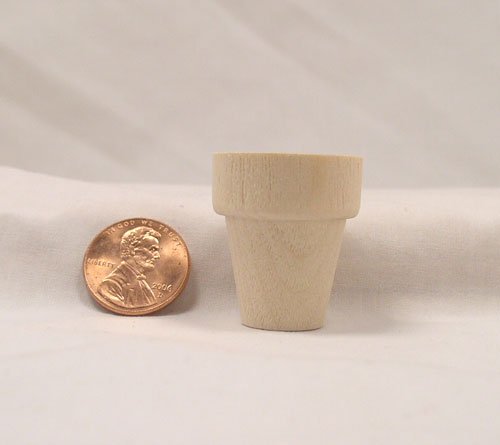 Mini 1 1/8" Planter Pots wood turnings
