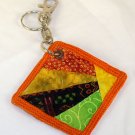 Sunburst Quilt Block Key Chain