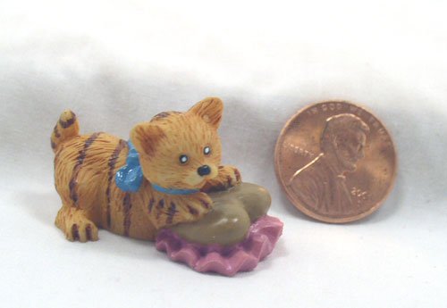 Tabby Kitten 1:12 Dollhouse Miniature