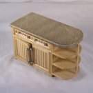 Oak Bistro Cabinet 1:12 Dollhouse Miniature