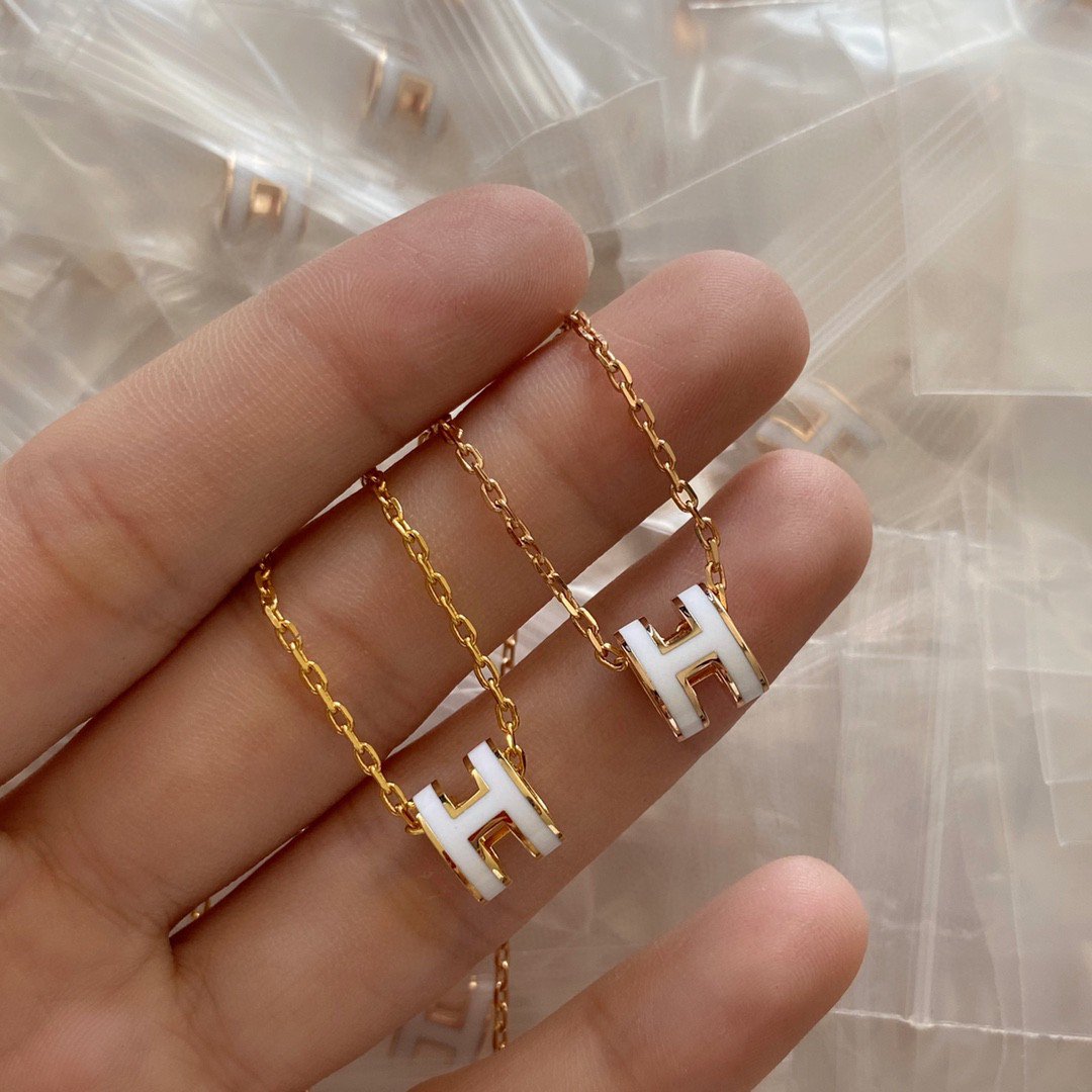 Quality Upgrade Hermes Mini Pop H Pendant Yellow Gold Rose Gold 095293