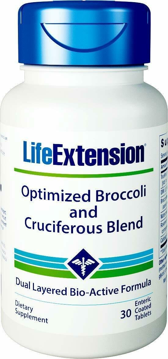 Life Extension Optimized Broccoli & Cruciferous Blend 30 Enteric Coated Tablets