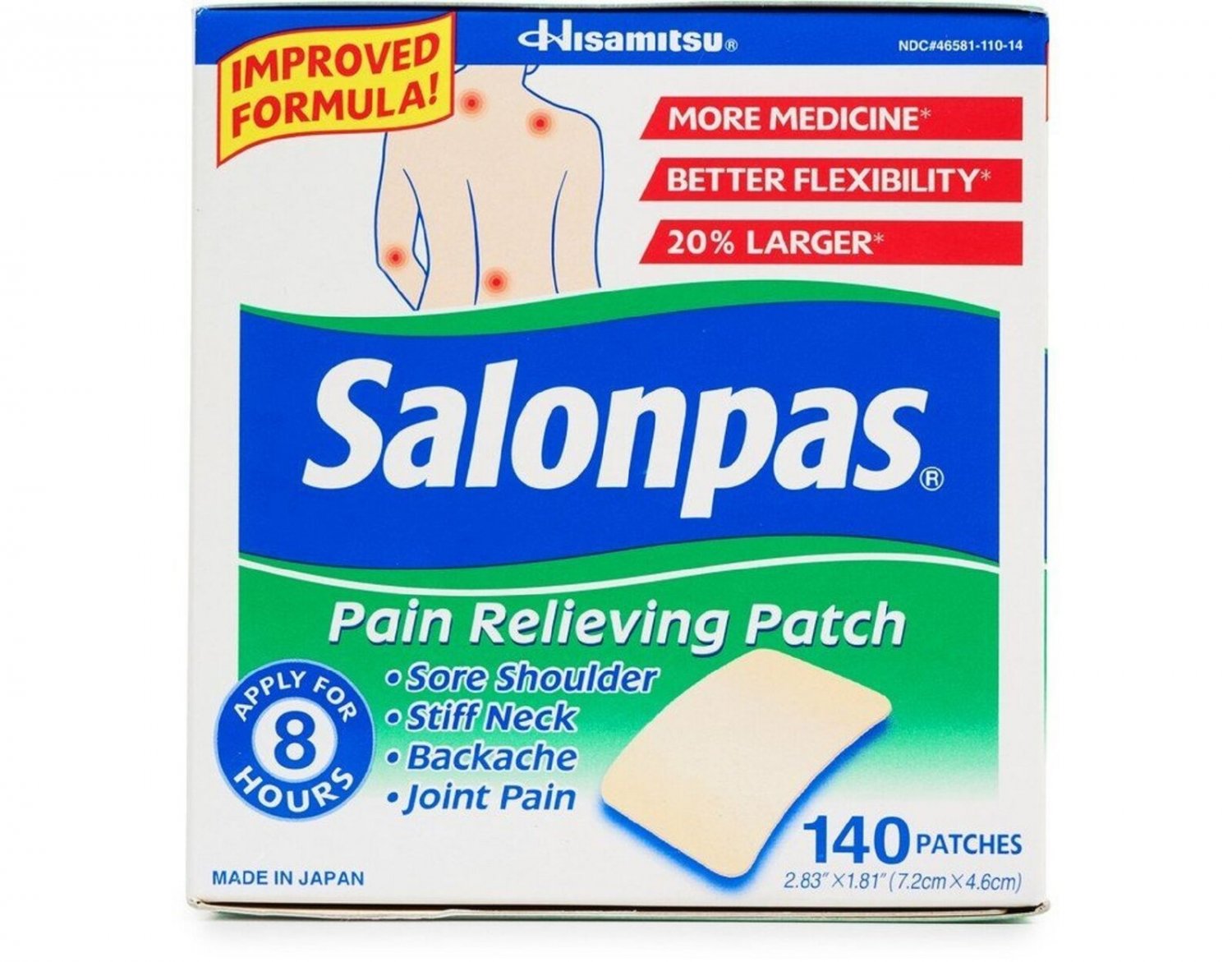 Salonpas Pain Relieving Patch - 140 Patches