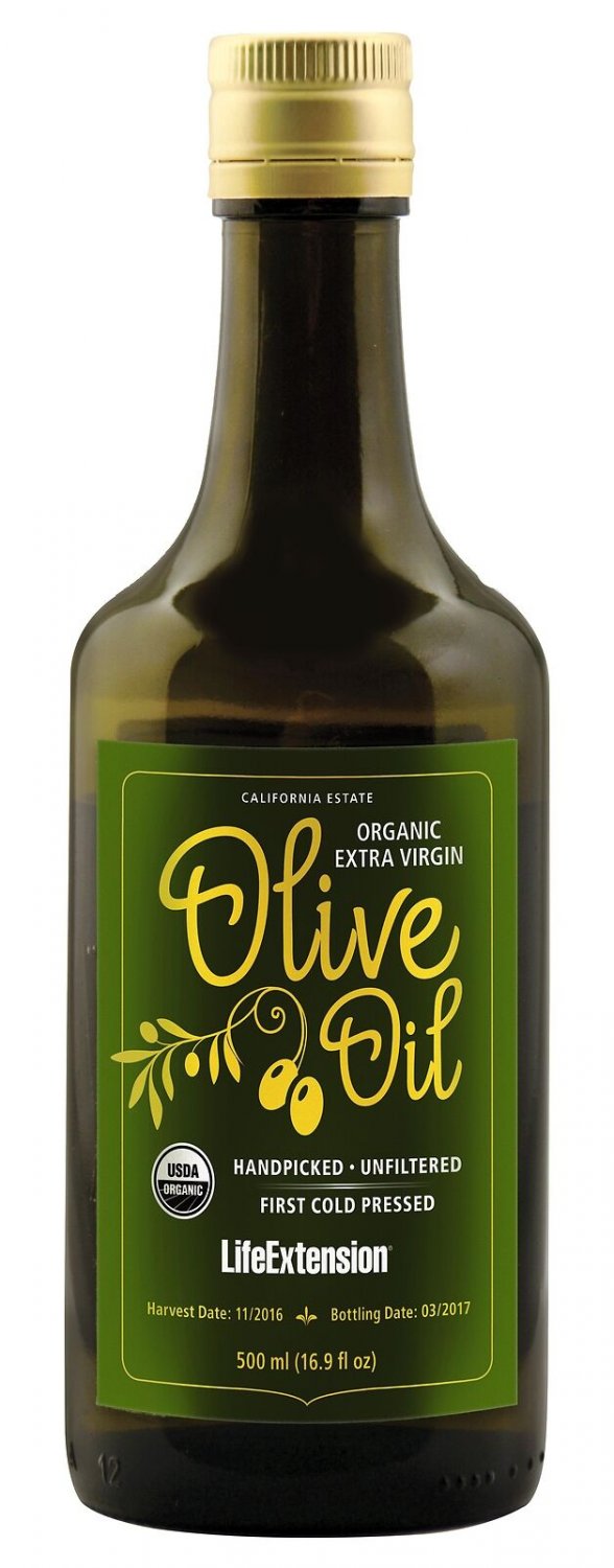 Life Extension Organic Extra Virgin Olive Oil - 16.9 oz