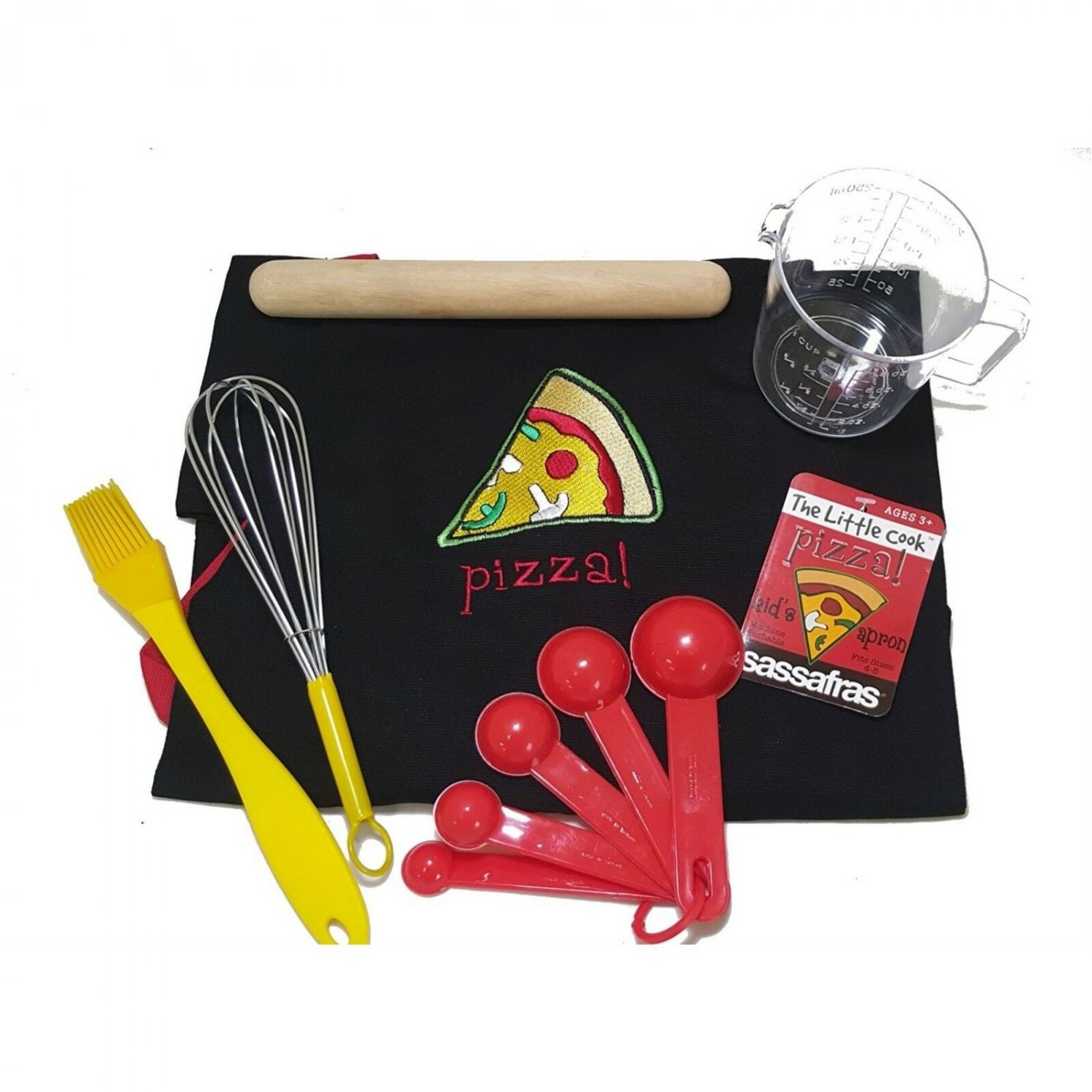 Sassafras Fun Baking Pizza Making Tool Set for Kids