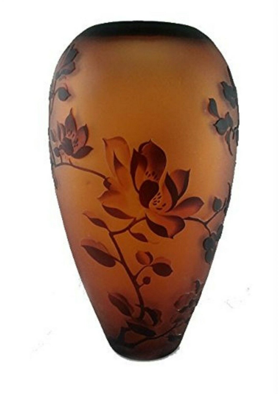 Manhattan Chic Antiquity Collection Inverted Beehive Vase 12" - Amber