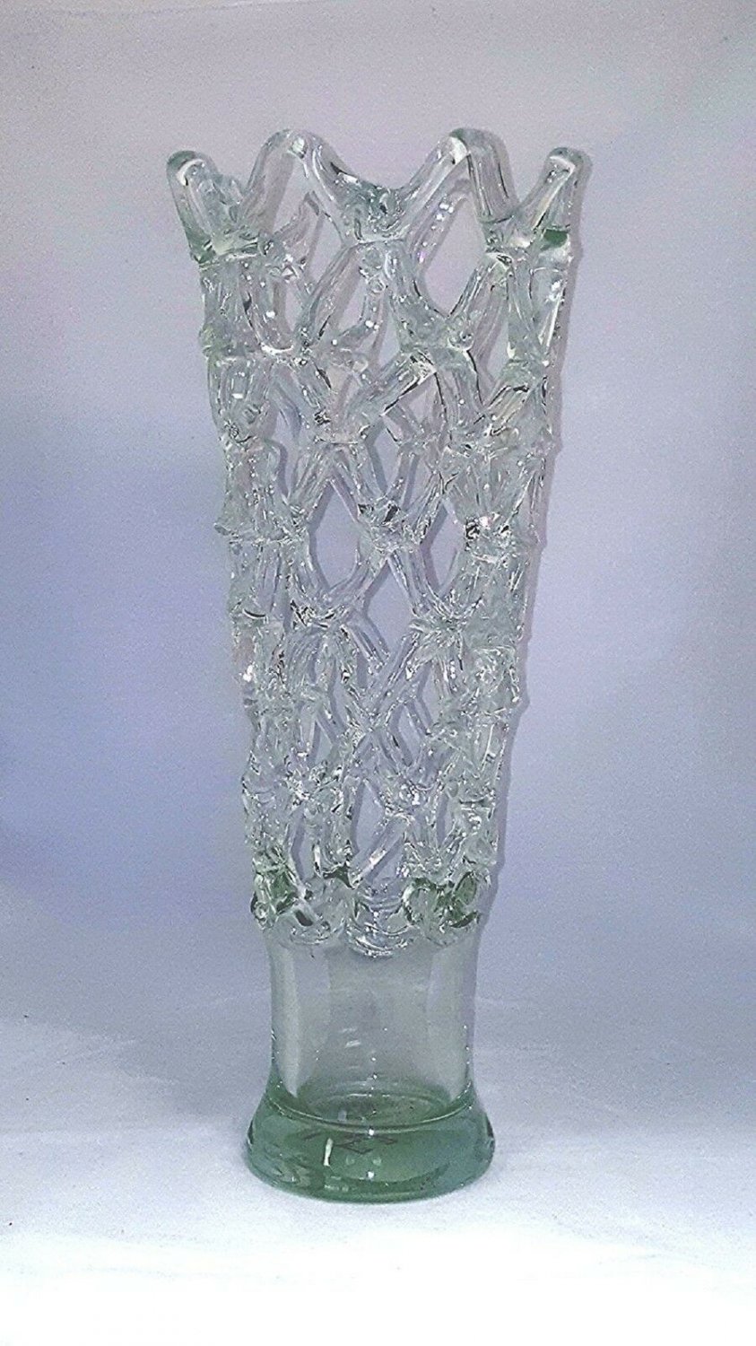 Manhattan Chic Artisan Net Glass Tower Vase