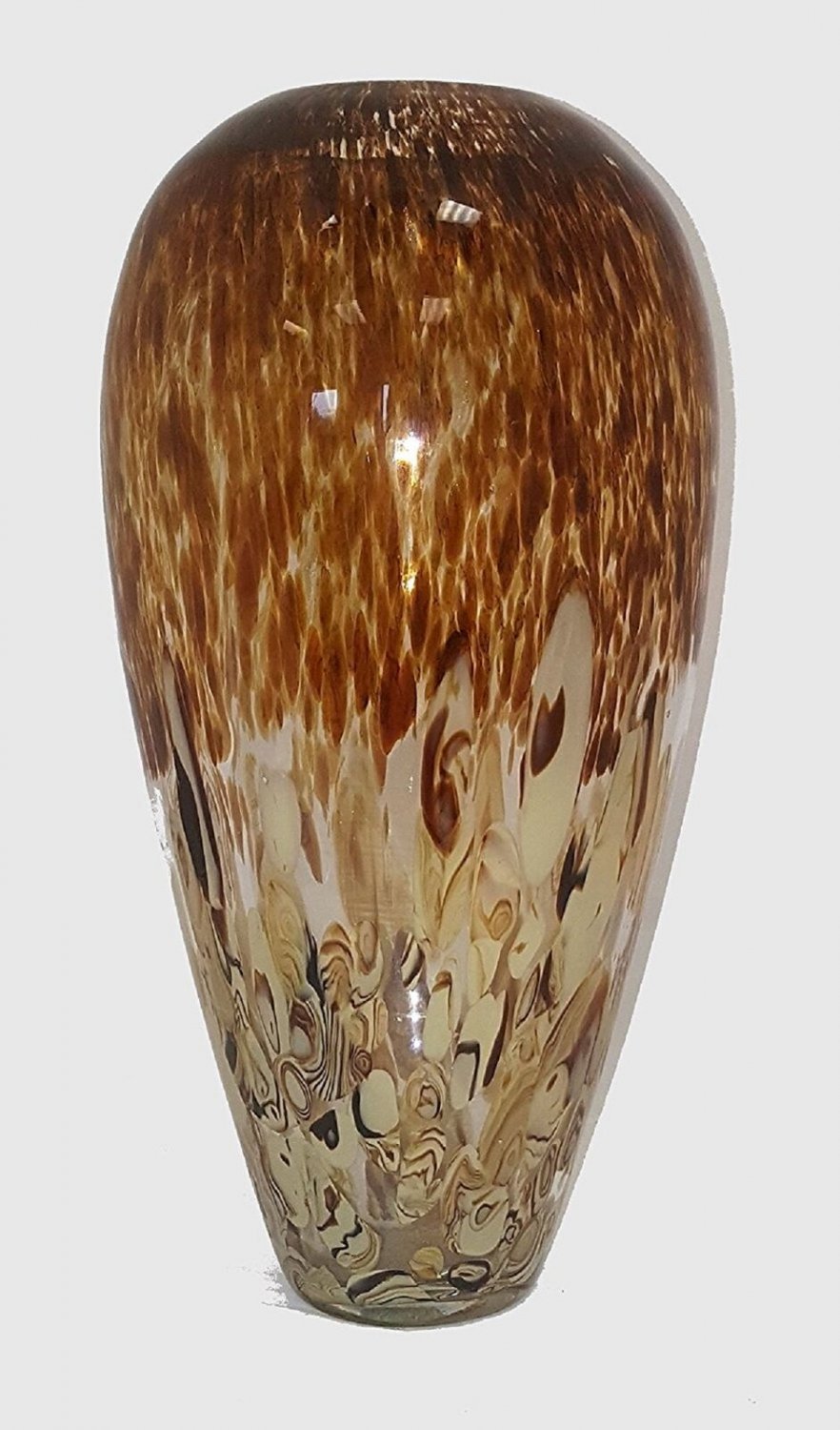 Manhattan Chic Artisan Inverted Hive Coffee & Cream Vase - 14"