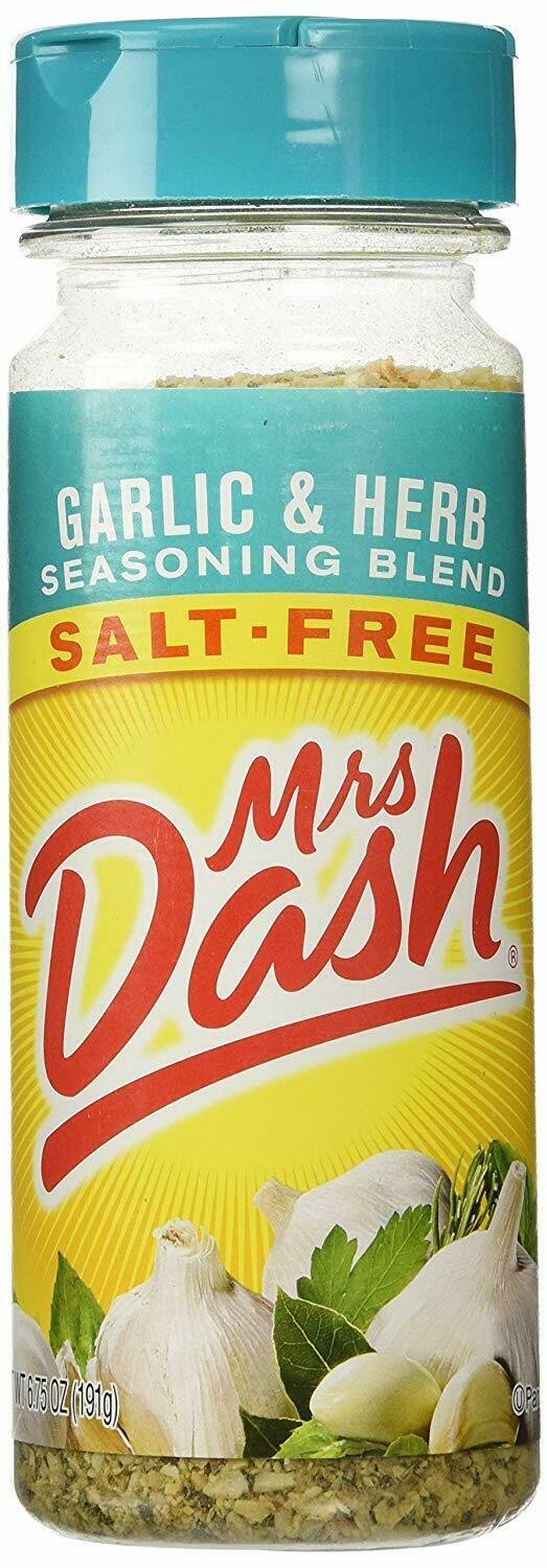 Mrs Dash Garlic & Herb Salt Free Blend - 6.75 oz