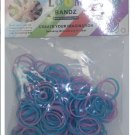 Pastel Tie Dye 300 Loom Bands With 12 Clips - Blue/Lavendar