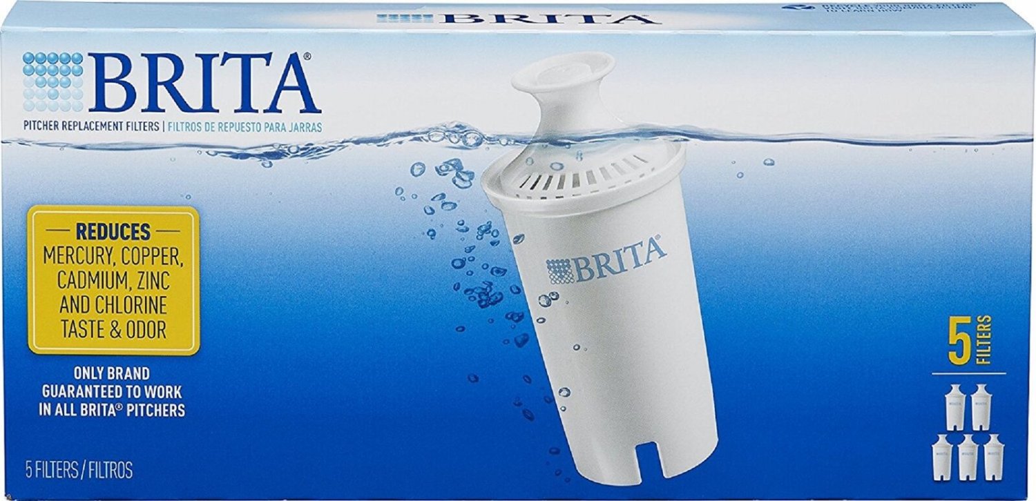 Brita Advanced Water Filter Replacement for Pitchers - 5 Pack