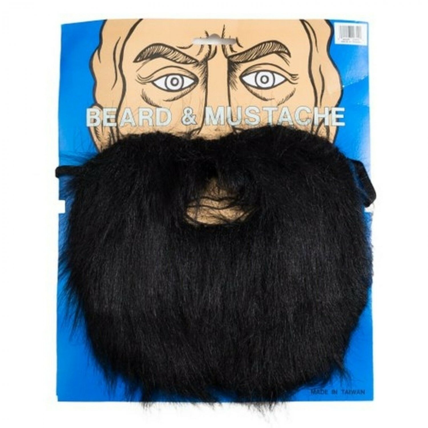 Loftus Full Lumberjack Mountain Man Beard & Mustache Set - Black (One Size)