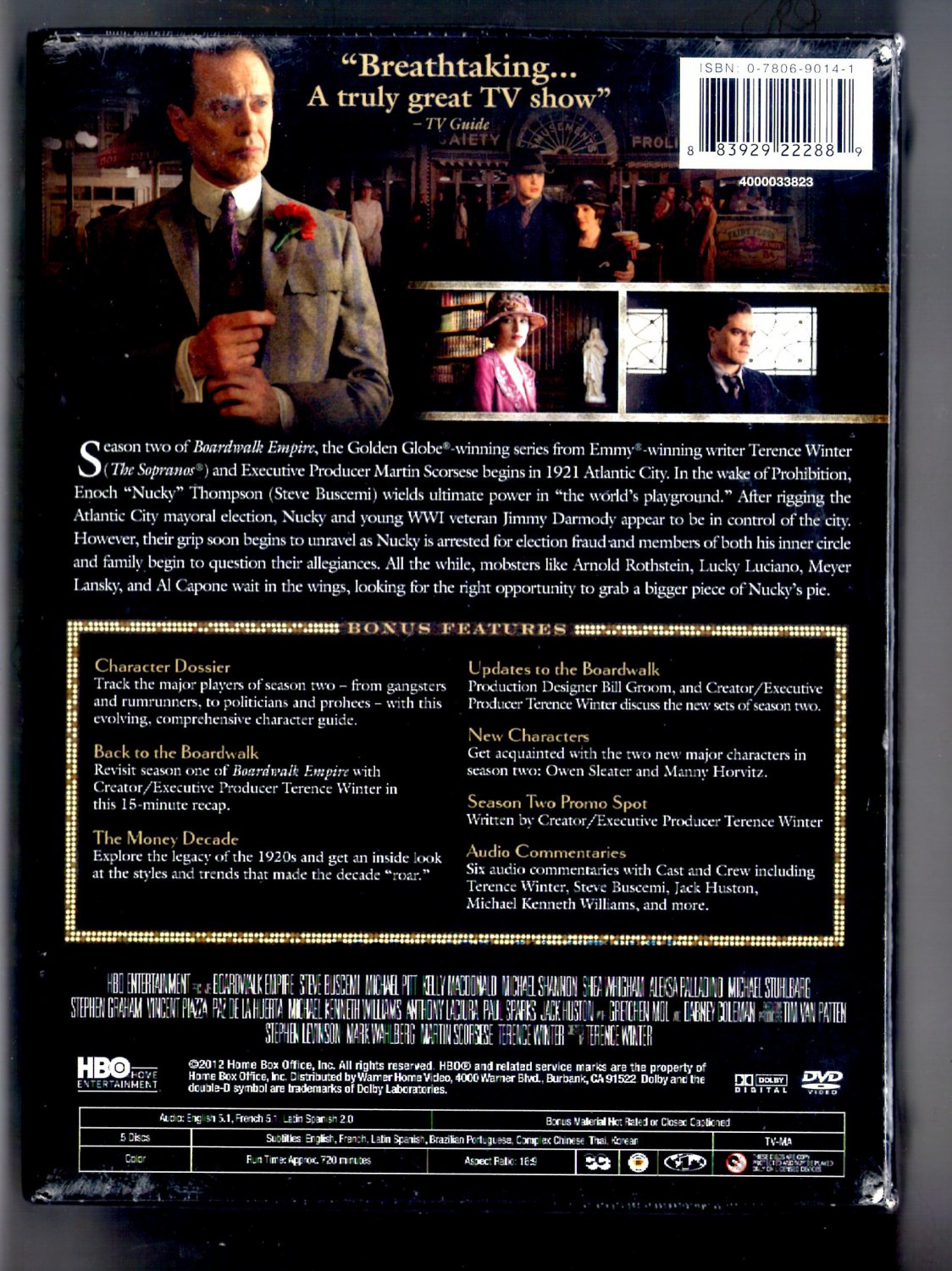 Boardwalk Empire The Complete Second Season 2 DVD box set Crime/Period ...