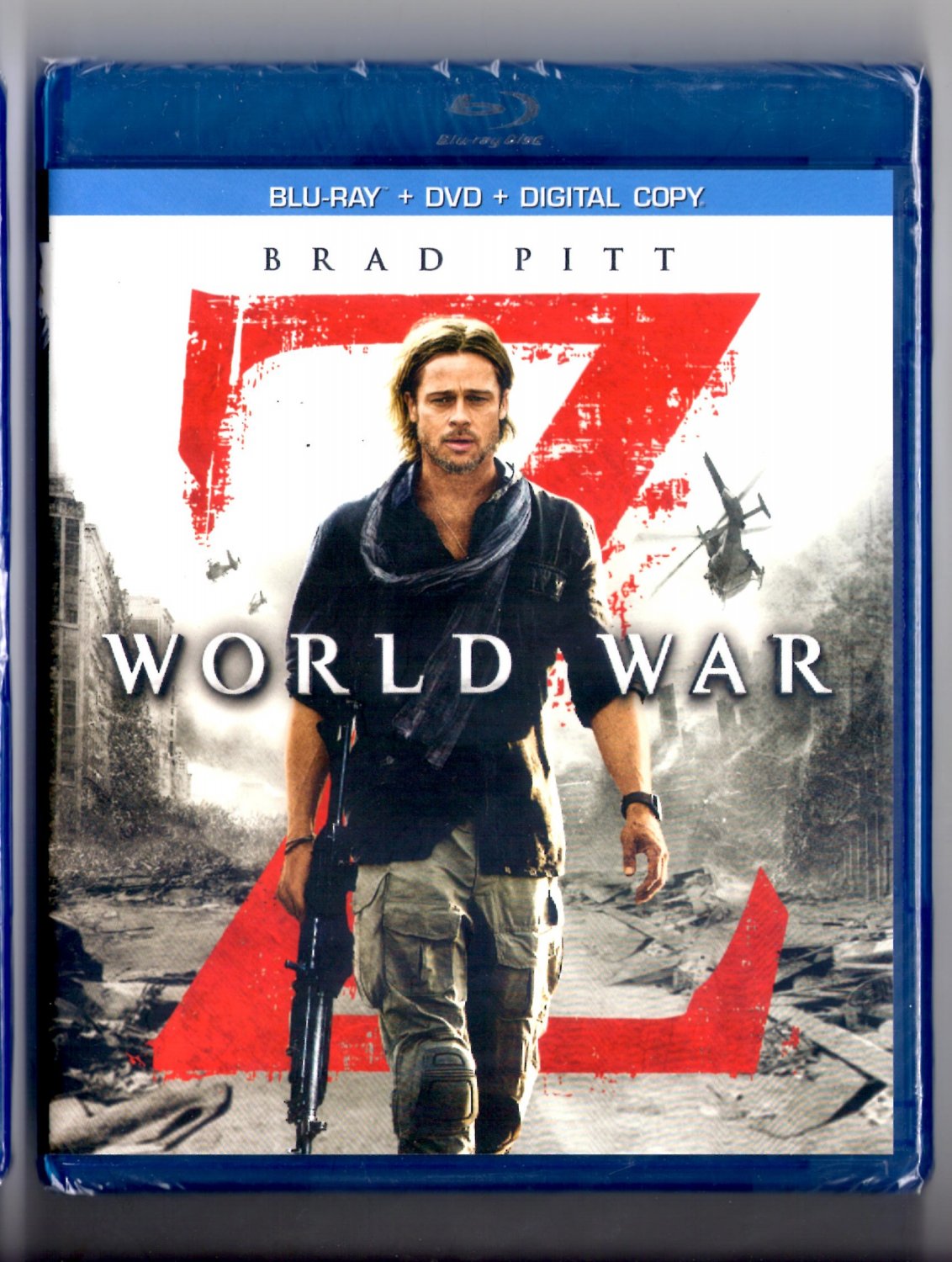 World War Z Blu-ray + DVD + Digital Copy Ultraviolet Horror/Action Brad Pitt brand new sealed