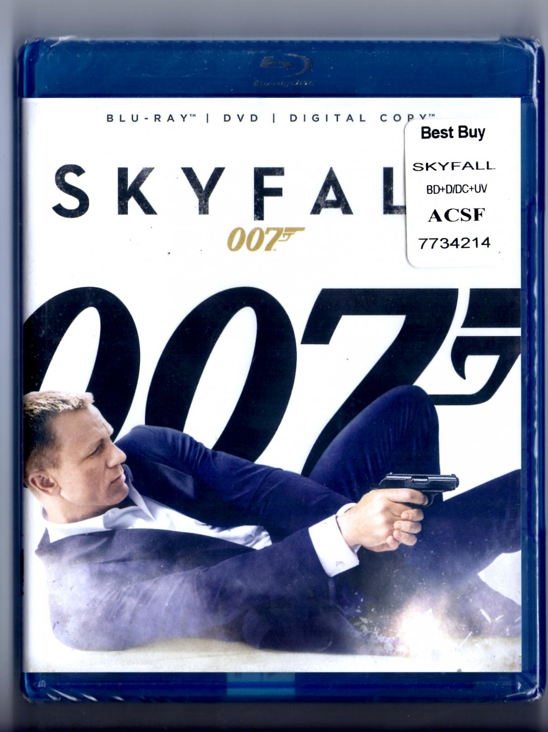 Skyfall James Bond 007 Blu-ray + DVD + Digital Copy UV Ultraviolet ...