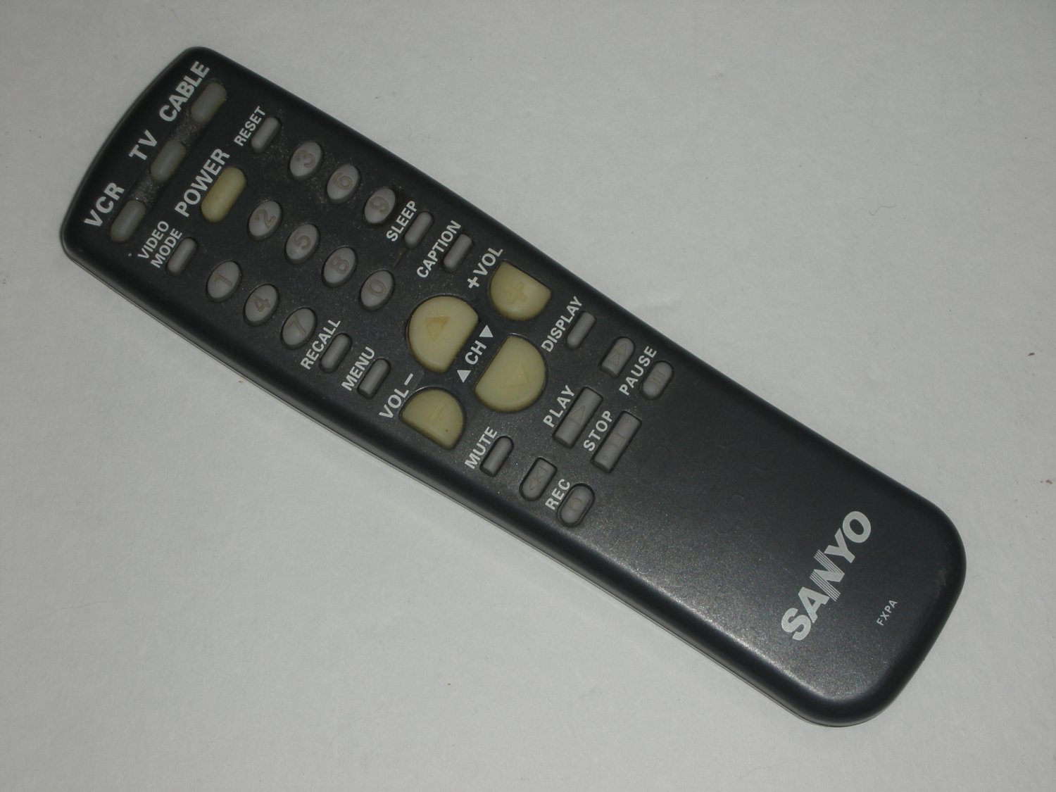 Sanyo FXPA TV + VCR Cable Programmable Remote Controller Genuine Original OEM