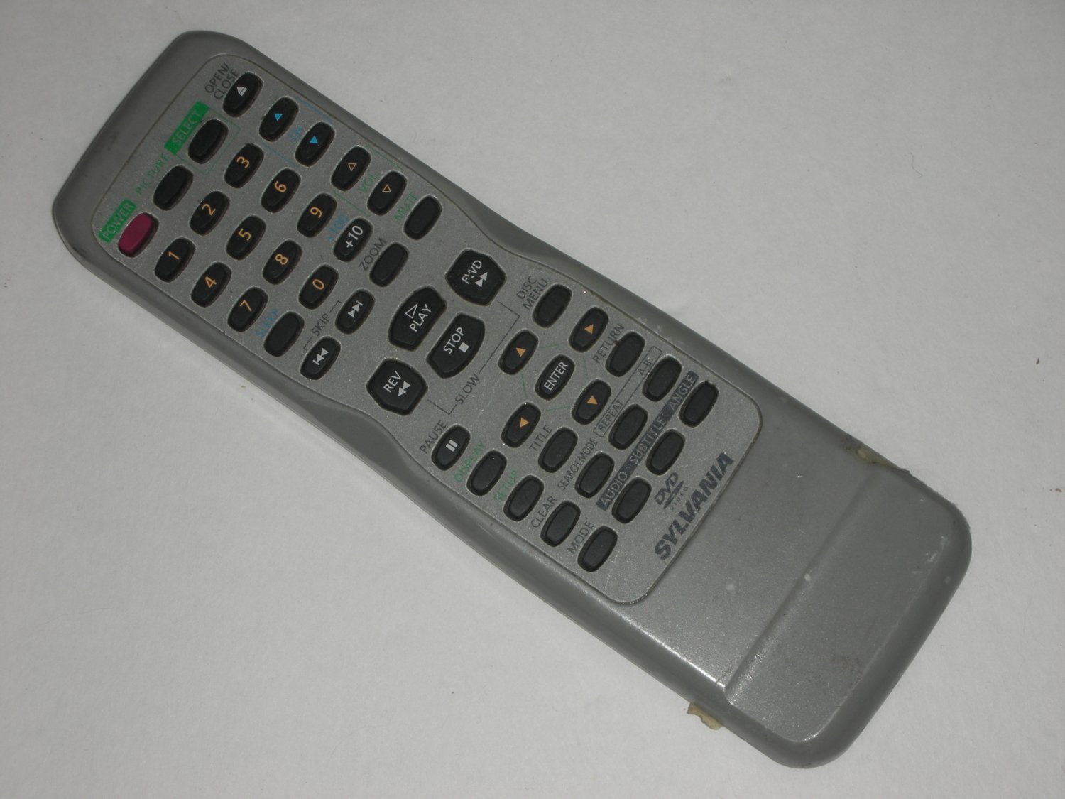 Sylvania Tv Dvd Player Combo Remote Controller Genuine Original Oem