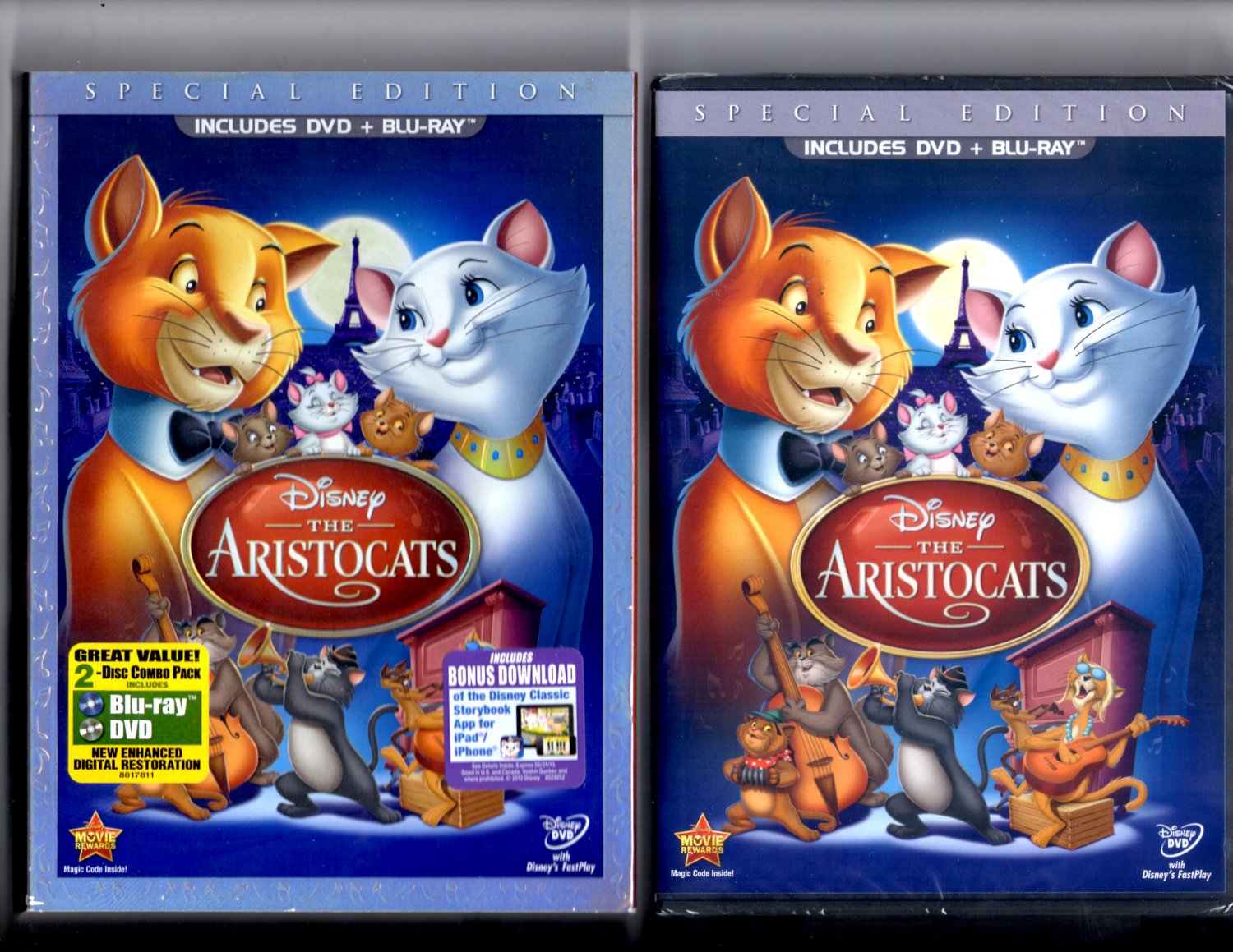 Disney The Aristocats Special Edition Blu-Ray + DVD Brand New Sealed