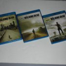 The Walking Dead Blu-Ray Seasons 1, 2, 3 AMC Series BD DVD Box Sets Lot