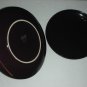 IKEA Glossy Purple/Plum/Eggplant 8" Side Salad Plate Saucer 12011 - Pair of 2