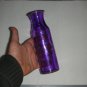 Purple Translucent Glass Flower Vase, Old Milk Bottle Shaped 7.75" height 2.25" diameter base