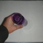 Purple Translucent Glass Flower Vase, Old Milk Bottle Shaped 7.75" height 2.25" diameter base
