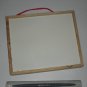 Chalkboard and Whiteboard Briefcase - Double-Sided Wooden Case with Storage Inside