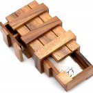 HB3F by BSIRI Double Magic Box Secret Wood Puzzle Gift Challenge 1GP330A NEW