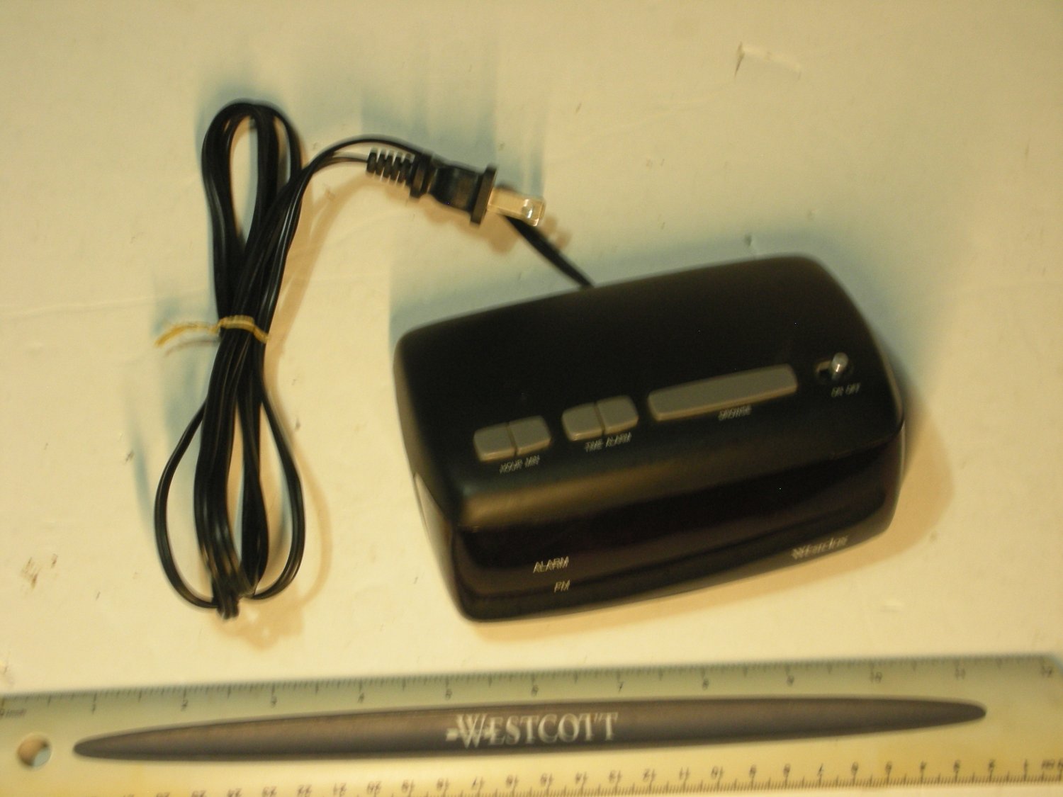 Westclox Digital Alarm Clock 22685 Black