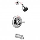Delta B114915C Foundations Chrome 1-Handle Shower Valve Head Bathtub Faucet (Open Box)