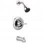 Delta B114915C Foundations Chrome 1-Handle Shower Valve Head Bathtub Faucet (Open Box)