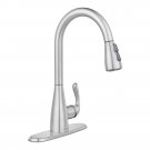 Glacier Bay HD67826-0008D2 Carla Single-Handle Pull-Down Sprayer Kitchen Faucet, Stainless Steel