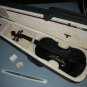 Mendini by Cecilio MV-BLACK 4/4 Full Size Violin Fiddle Metalic Black Finish