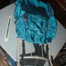 Vintage Camp Trails External Aluminum Frame Cascade L Aqua Teal Nylon Backpack Lightweight