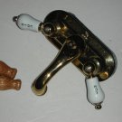 Sisco 15424B Decorator Collection Retro Bathroom Faucet Solid Brass Porcelain and/or Oak Knobs