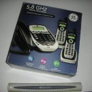 GE 25881 5.8GHz Dual Handset Cordless & Corded Phone Speakerphone/Answering System