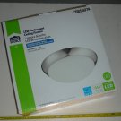 Project Source 11-in Brushed Nickel Integrated LED Flush Mount Light 856074 (Open Box)