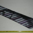 Van Heusen Men's Neck Tie 100% Silk - Metallic/Purple stripes